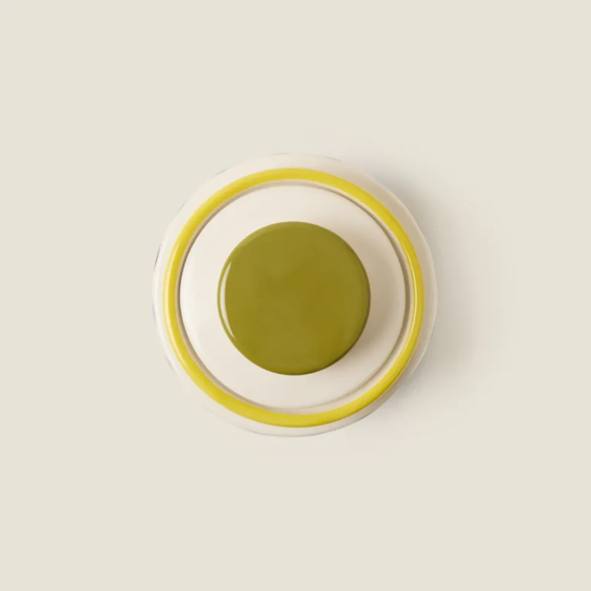 Bocal Carre Rayures Rétro Jaune - Orla Kiely