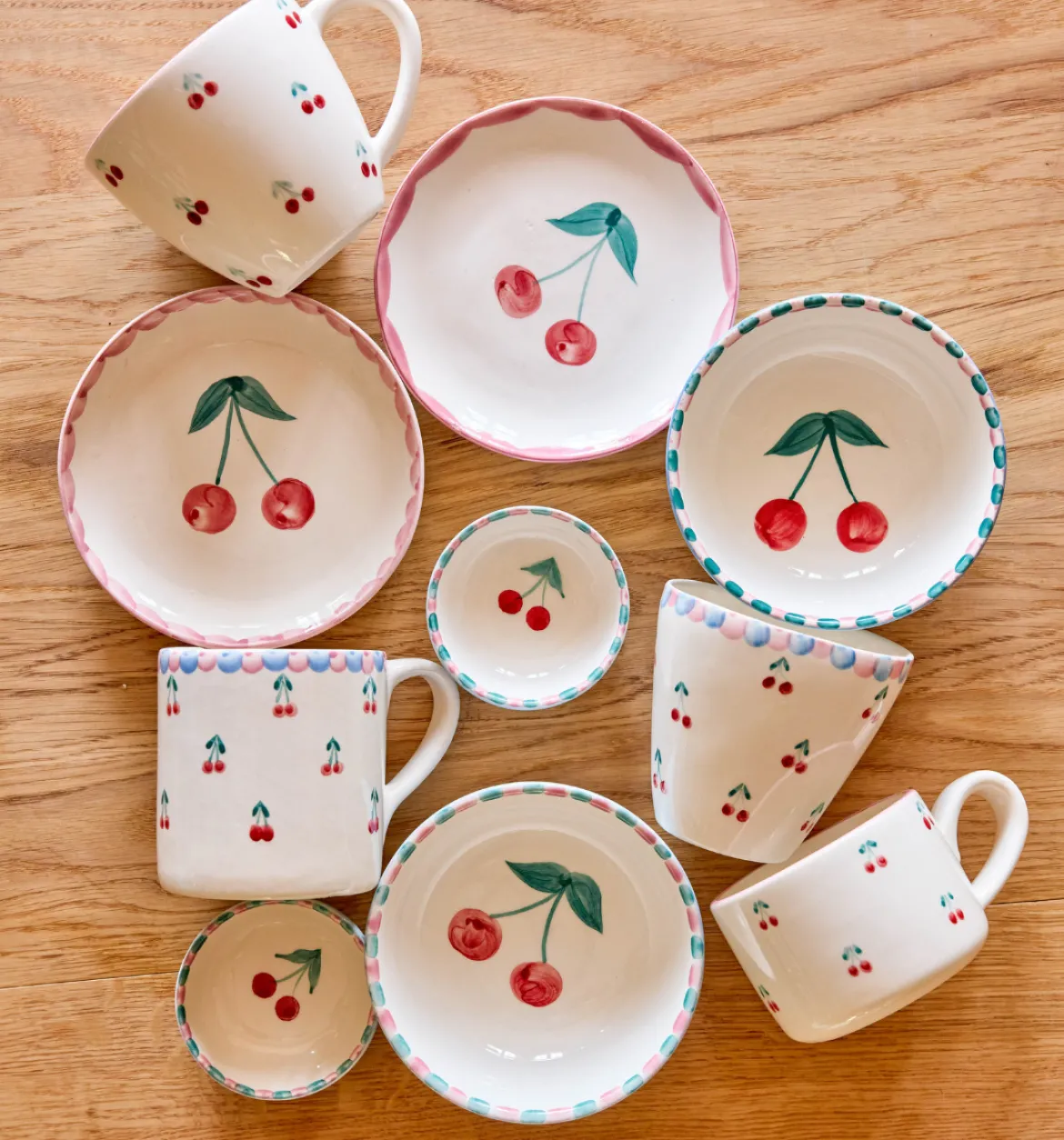 Bol dipping Cherries en céramique