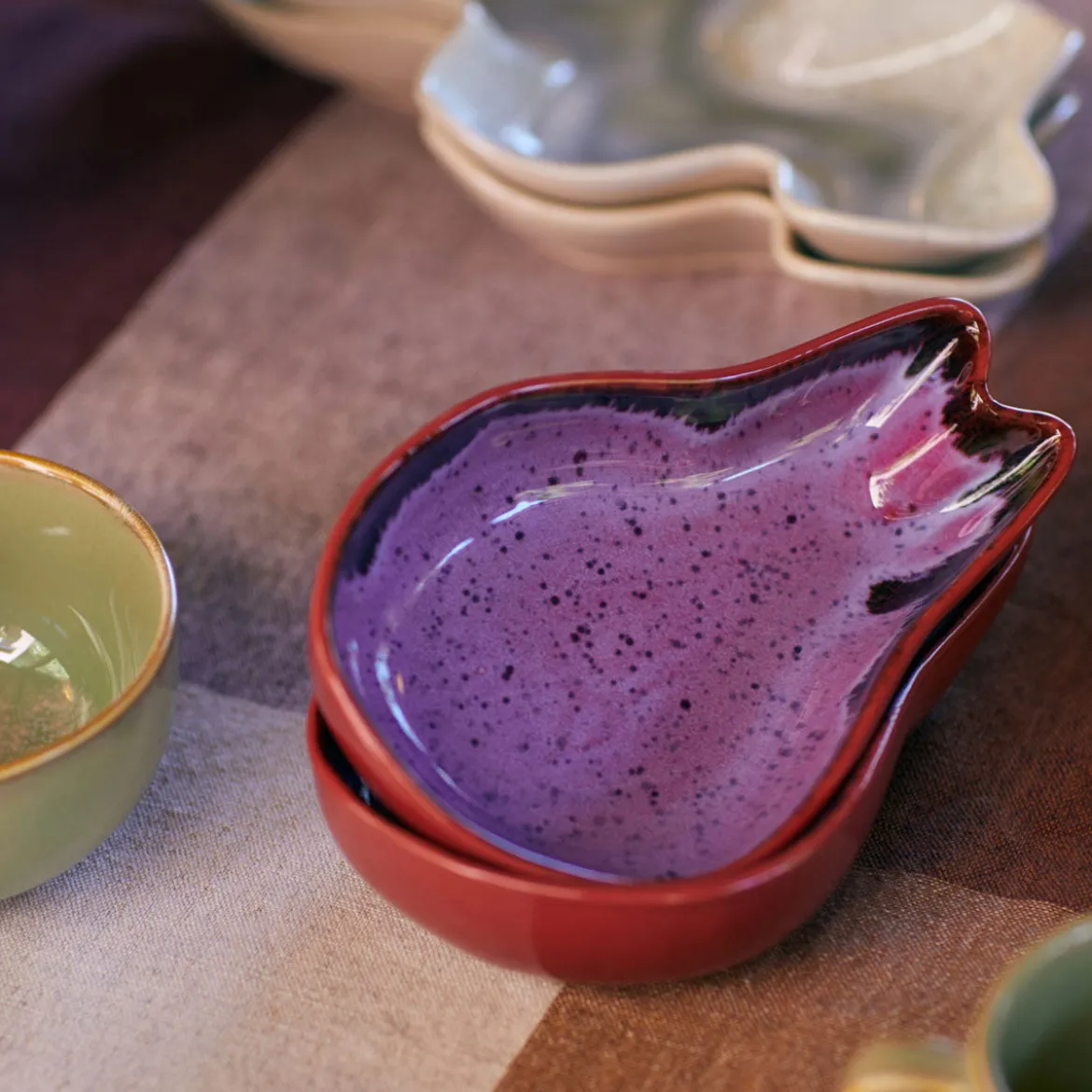 Bol Shell Tapas - L 17 cm x l 11 cm - Dragon Fruit
