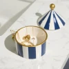 Boîte à bijoux Céramique Navy Stripe
