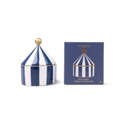 Boîte à bijoux Céramique Navy Stripe