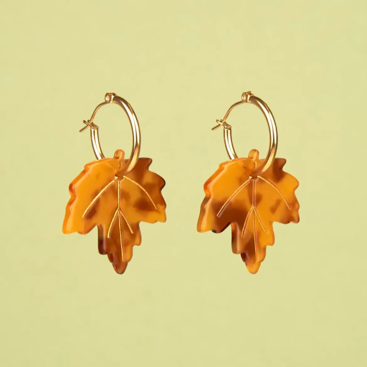 Boucles D'oreilles Feuilles d'érable