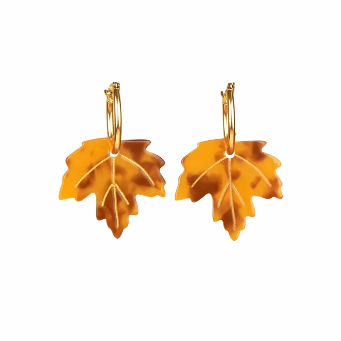 Boucles D'oreilles Feuilles d'érable