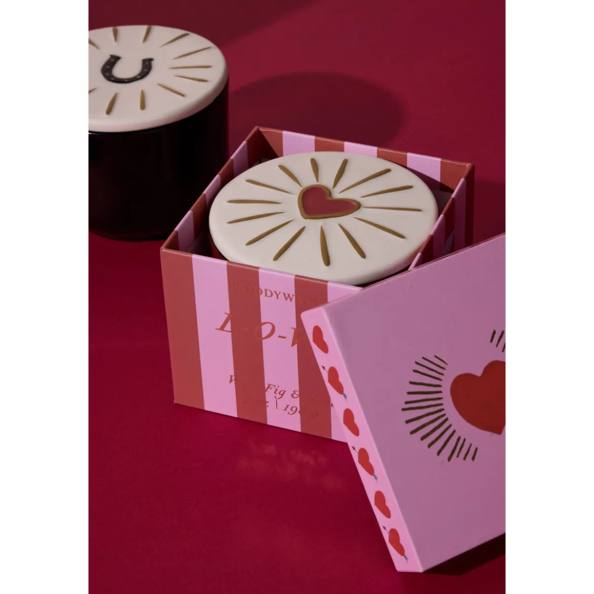 Bougie Charmed Heart Lid - Wild Fig & Rose
