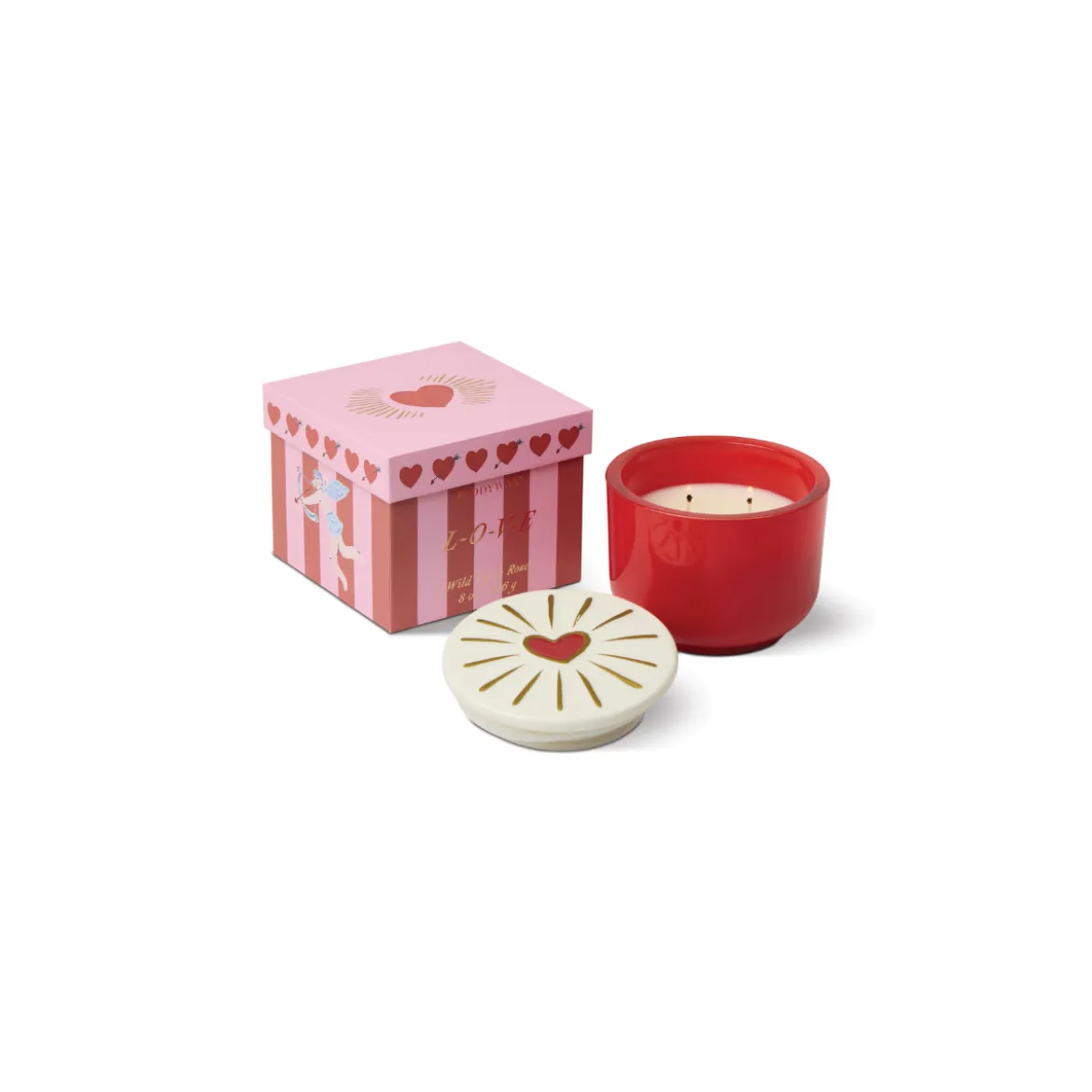 Bougie Charmed Heart Lid - Wild Fig & Rose