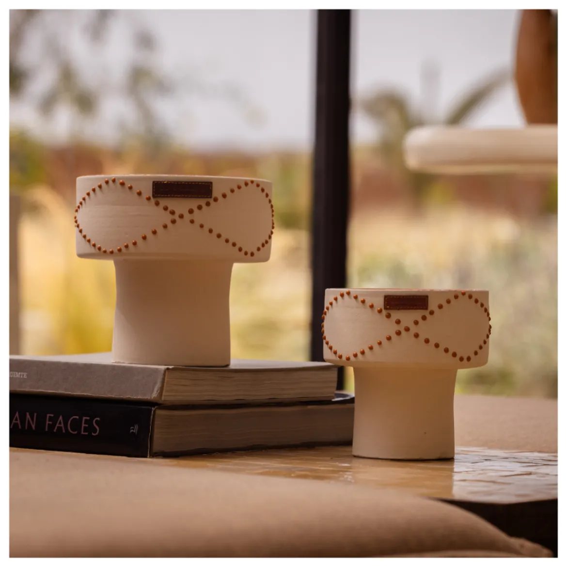 Bougie Coupe Nomad Dattes - Blanc Terra