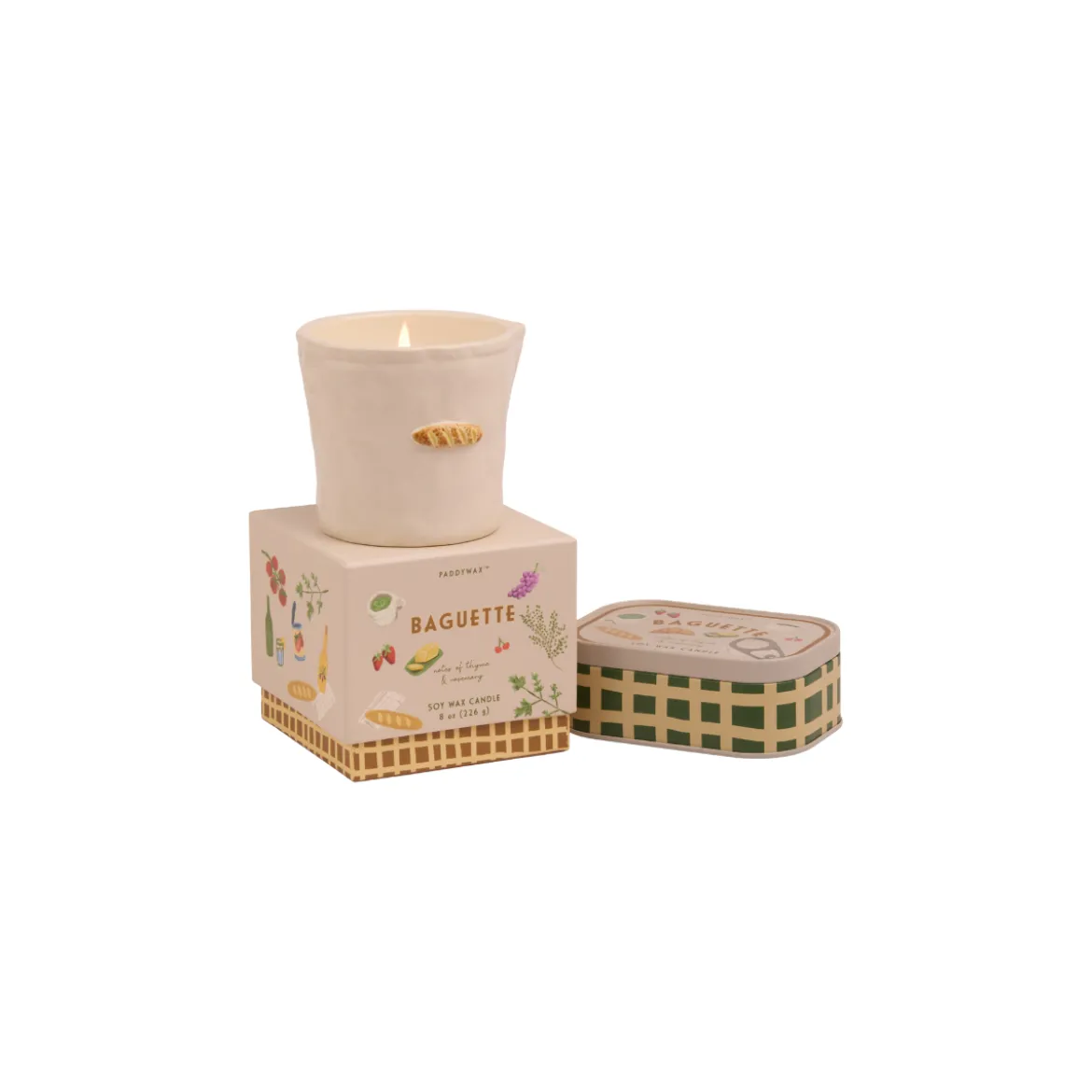 Bougie parfumée Bistro Baguette - Rosemary Thyme Boxed