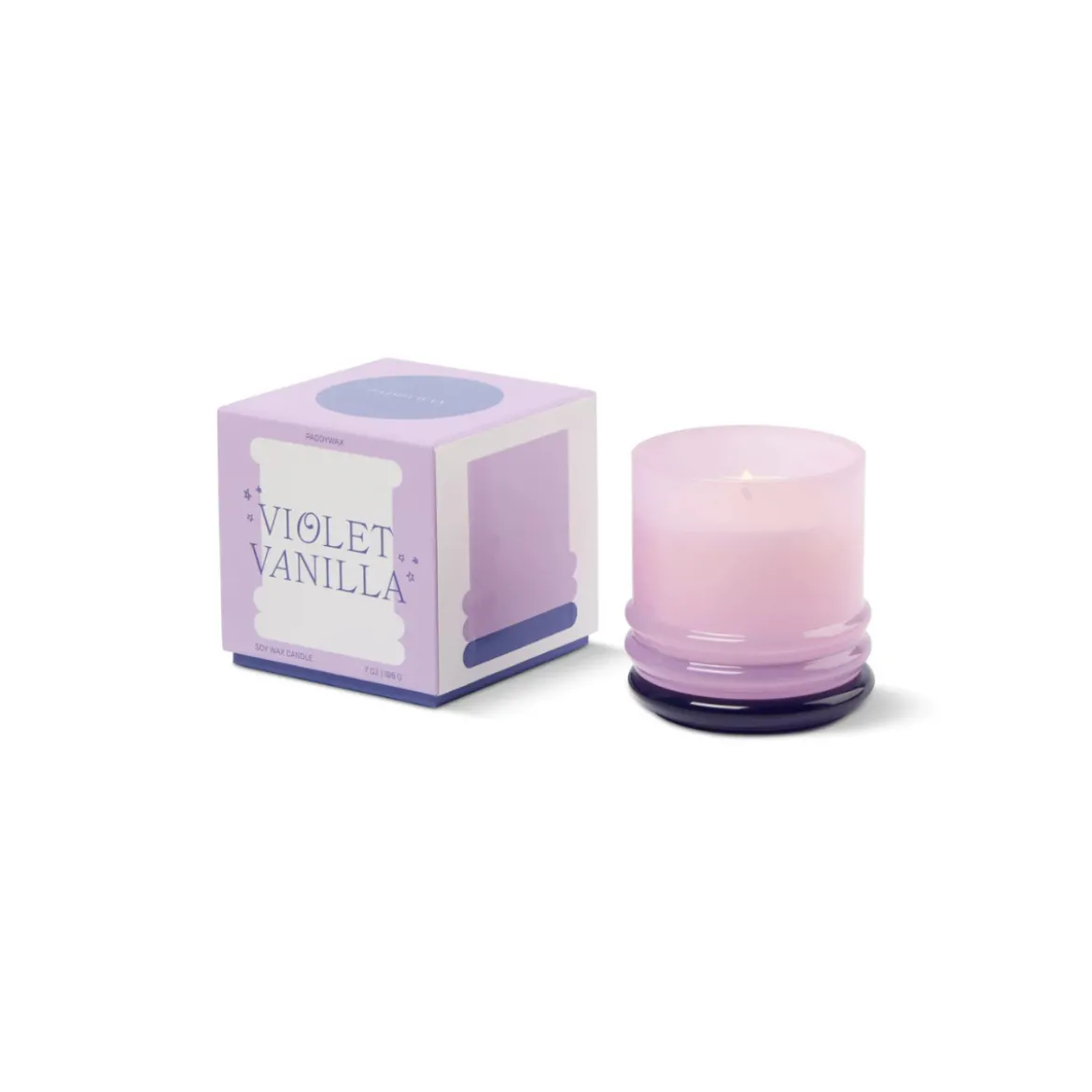 Bougie Stacked Lavender and Dark Purple - Violet Vanilla