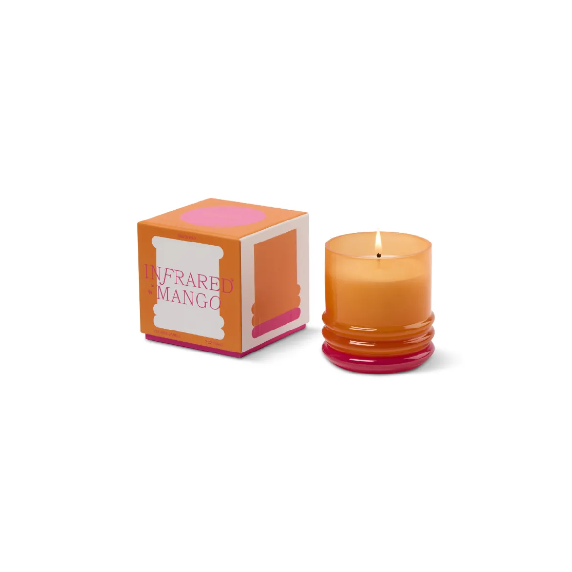 Bougie Stacked Orange and Hot Pink - Infrared Mango
