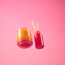 Bougie Stacked Orange and Hot Pink - Infrared Mango