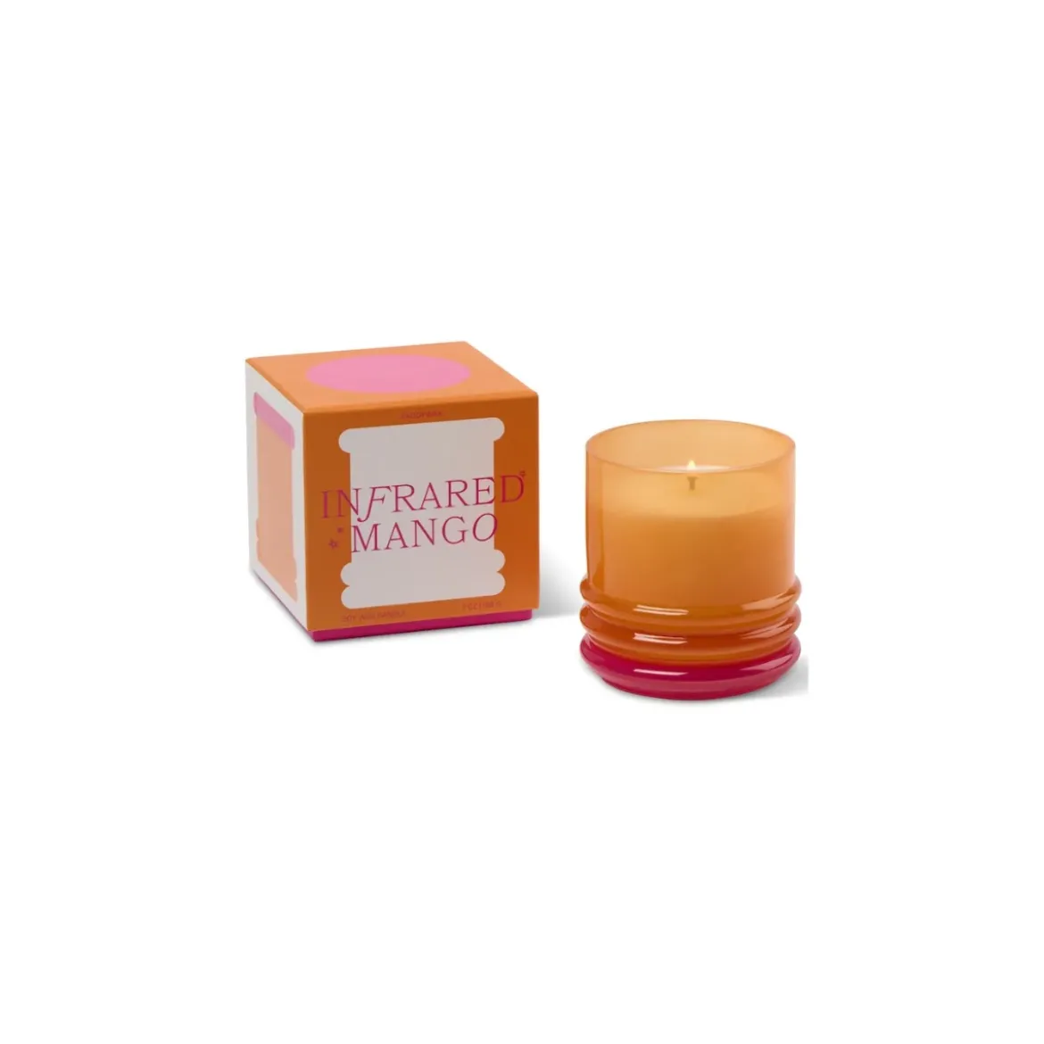Bougie Stacked Orange and Hot Pink - Infrared Mango