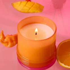 Bougie Stacked Orange and Hot Pink - Infrared Mango