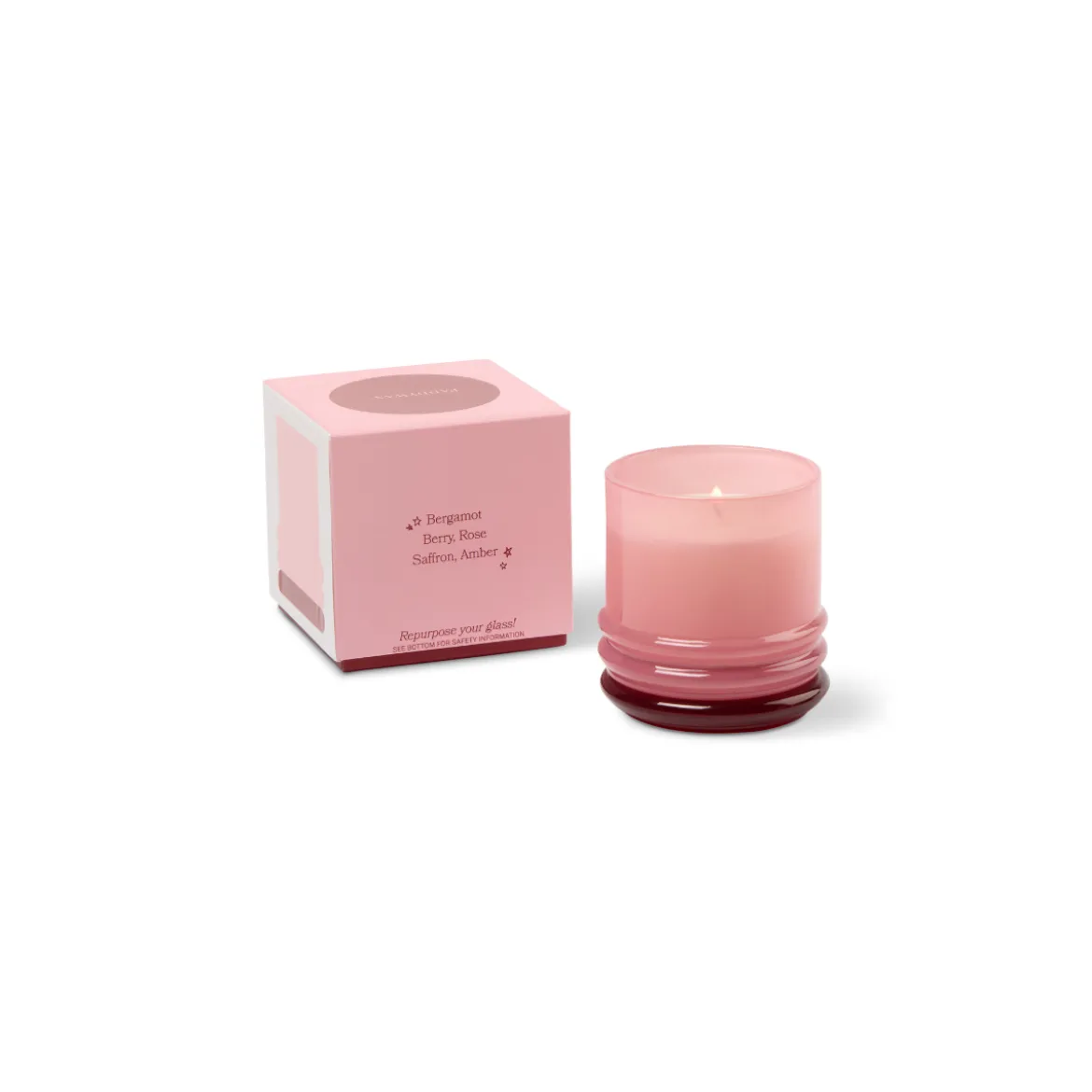 Bougie Stacked Pink and Red - Saffron Rose
