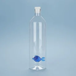 Bouteille Atlantis Blue fish en verre borosilicate - 1,2 L
