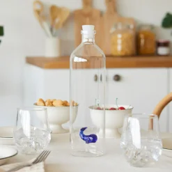 Bouteille Baleine bleue Atlantis en verre borosilicate - 1,2 L