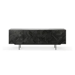 Buffet Graphic en teck verni - 4 portes