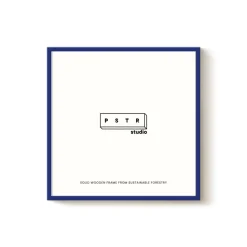 Cadre Bois Chêne - Bleu