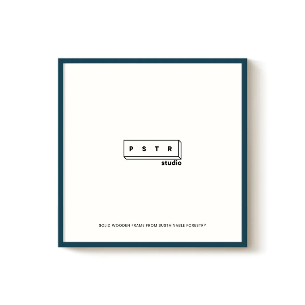 Cadre Bois Chêne - Petrol Blue