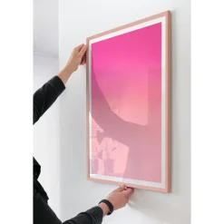 Cadre Bois Chêne - Rose