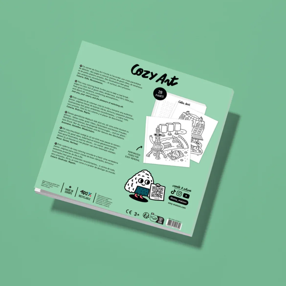 Cahier de coloriage - Cozy Art Paris