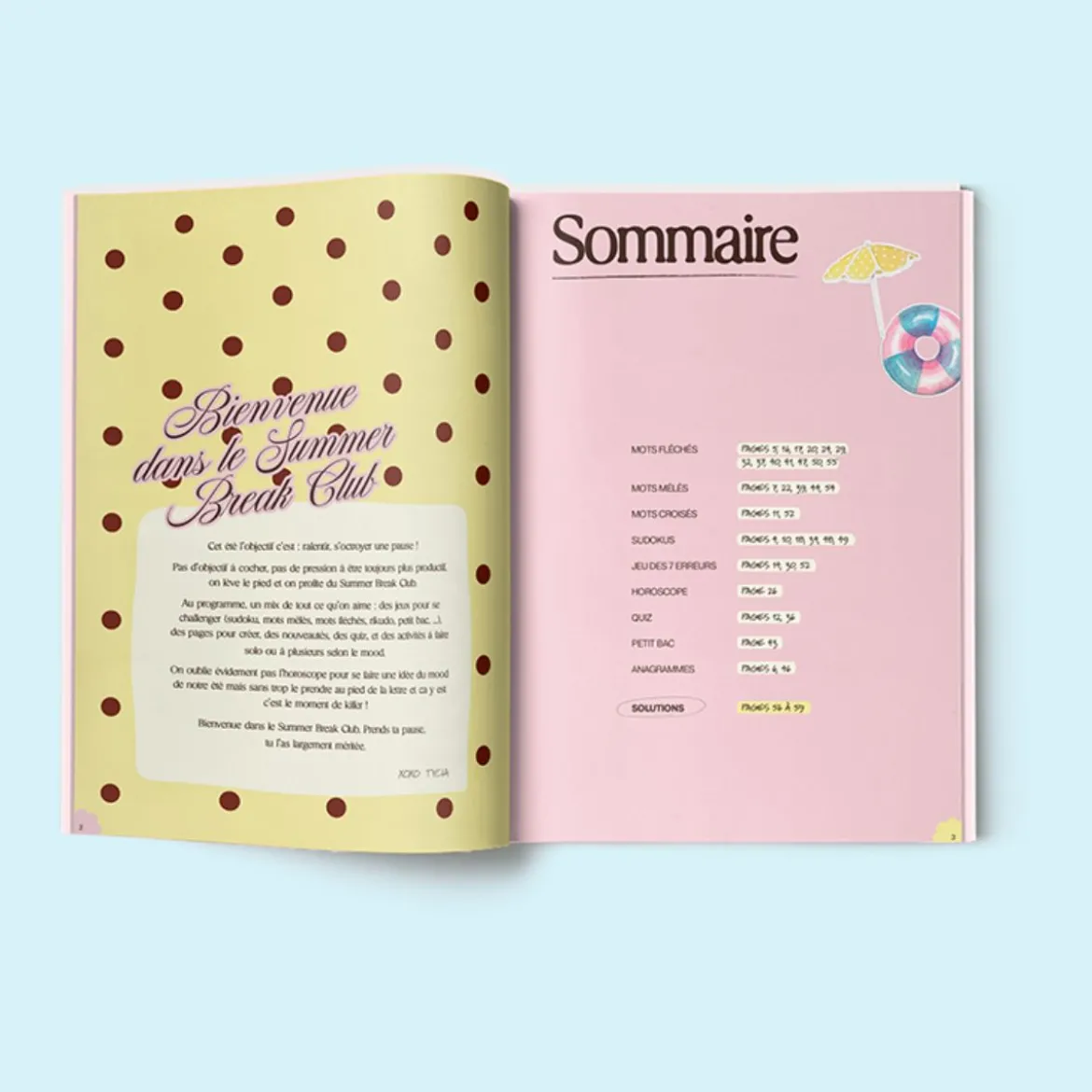 Cahier de vacances Summer Break Club No Procrastination Club - Tycia 2026