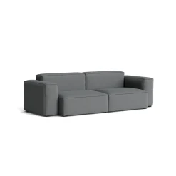Canapé Mags Soft Low 2.5 places - Combinaison 1 - Steelcut Trio 153 - Coutures Black
