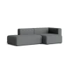 Canapé Méridienne Mags 2.5 places - Combinaison 3 right - Steelcut Trio 153