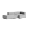 Canapé Méridienne Mags Soft 2.5 places - Combinaison 3 right - Steelcut Trio 113 - Coutures Dark Grey