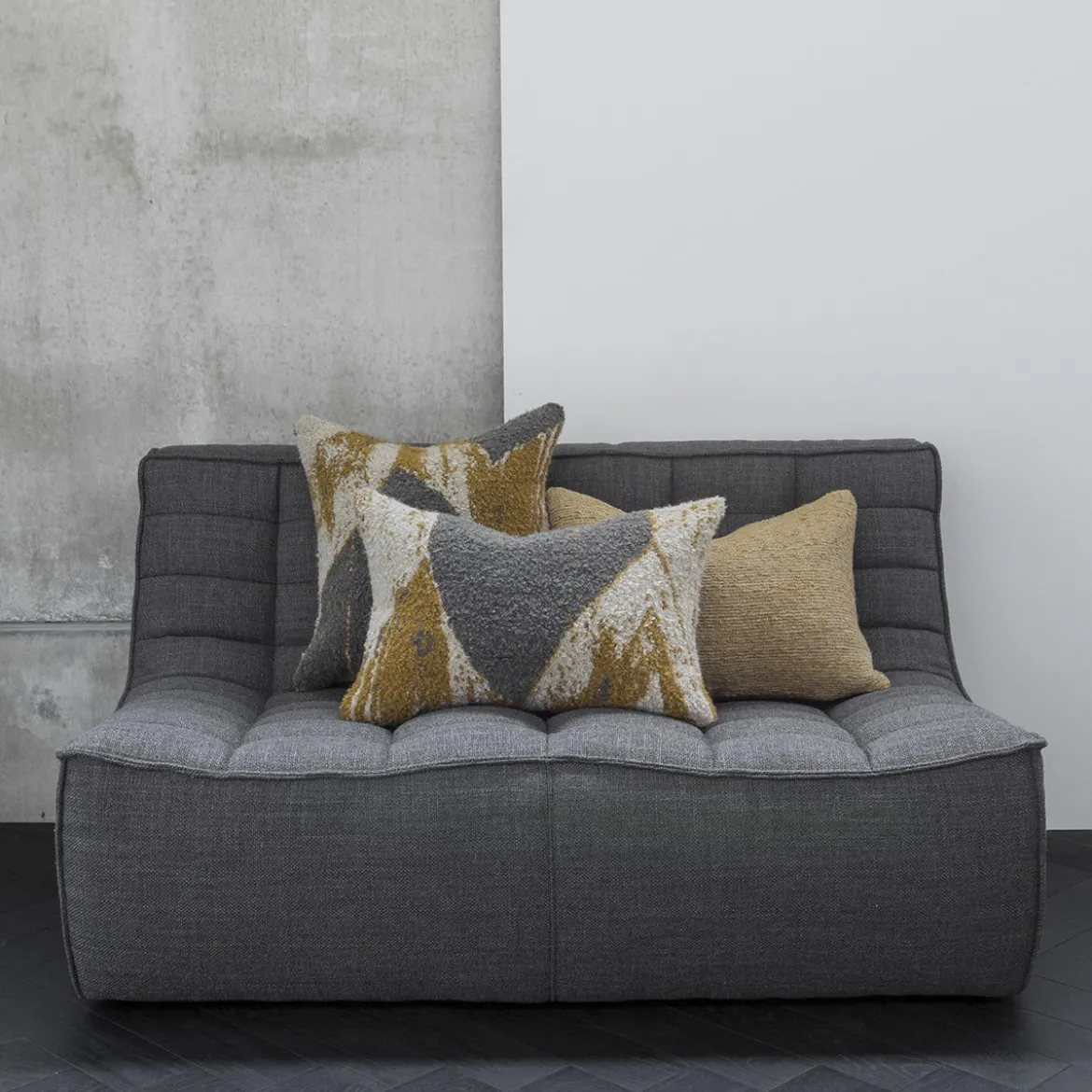 Canapé N701 - 2 Places - Gris foncé