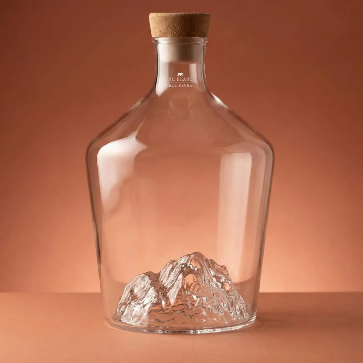 Carafe à spiritueux Topographique Mont Blanc
