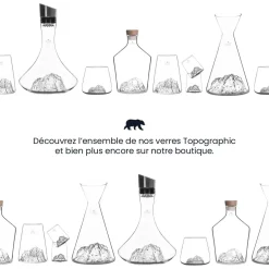 Carafe à spiritueux Topographique Mont Blanc