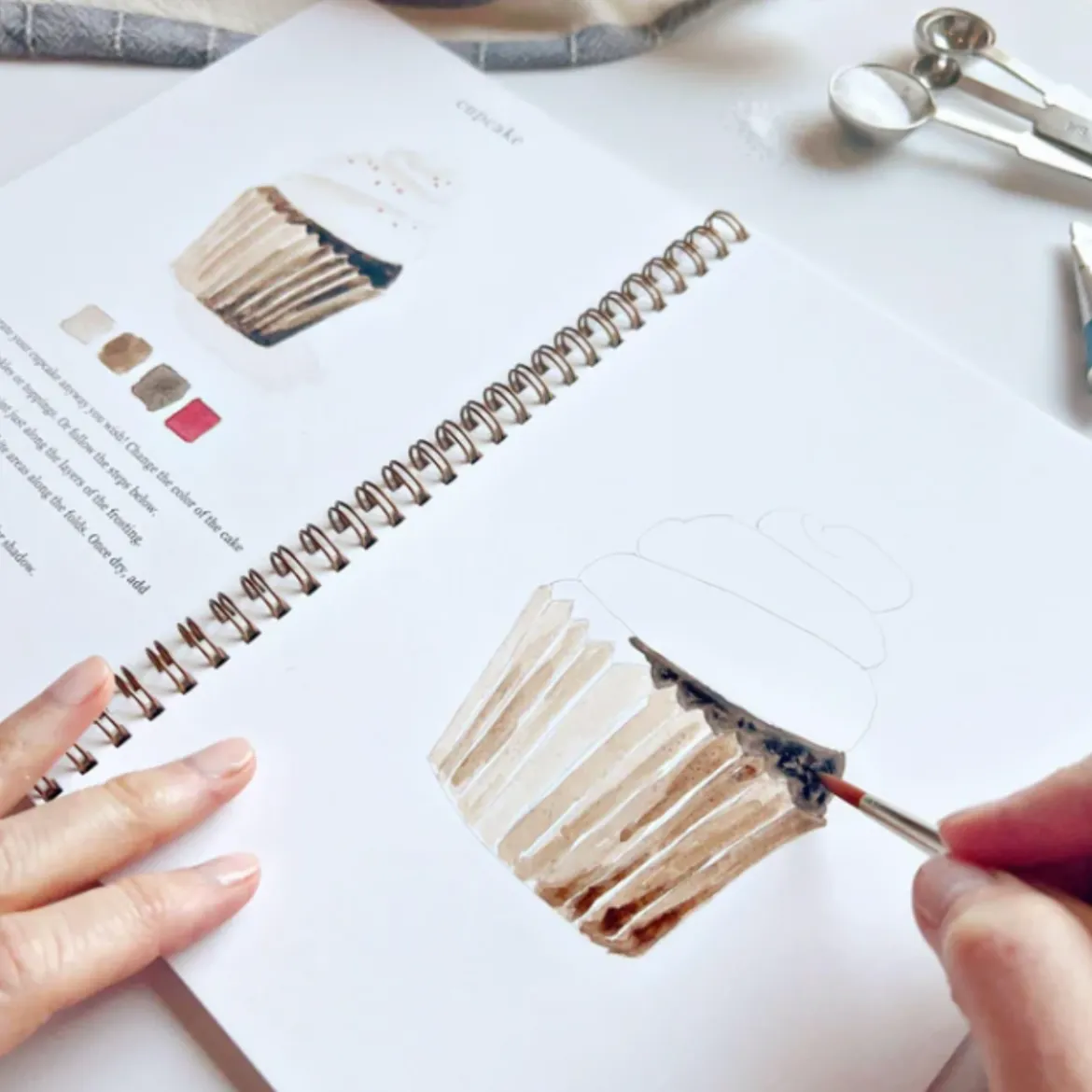Carnet d'aquarelle - Baking