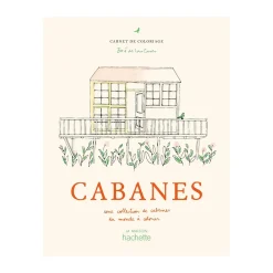 Carnet de coloriage Cabanes - Zoé de Las Cases