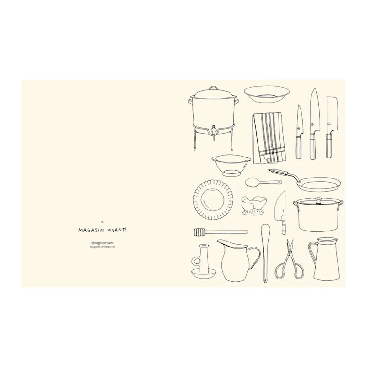 Carnet de coloriage Cuisines - Zoé de Las Cases