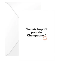 Carte Postale Jamais Trop Tôt
