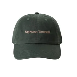 Casquette Baseball Brodée Espresso Yourself - Dark Green