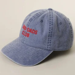 Casquette Baseball Brodée Good Dads Club - Bleu Gris
