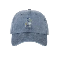 Casquette Brodée Gin To des Vacances - Bleu Vintage
