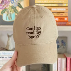Casquette - Can I Go Read My Book - Sable