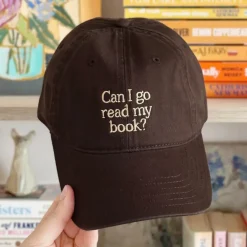 Casquette - Can I Go Read My Book - Marron Foncé
