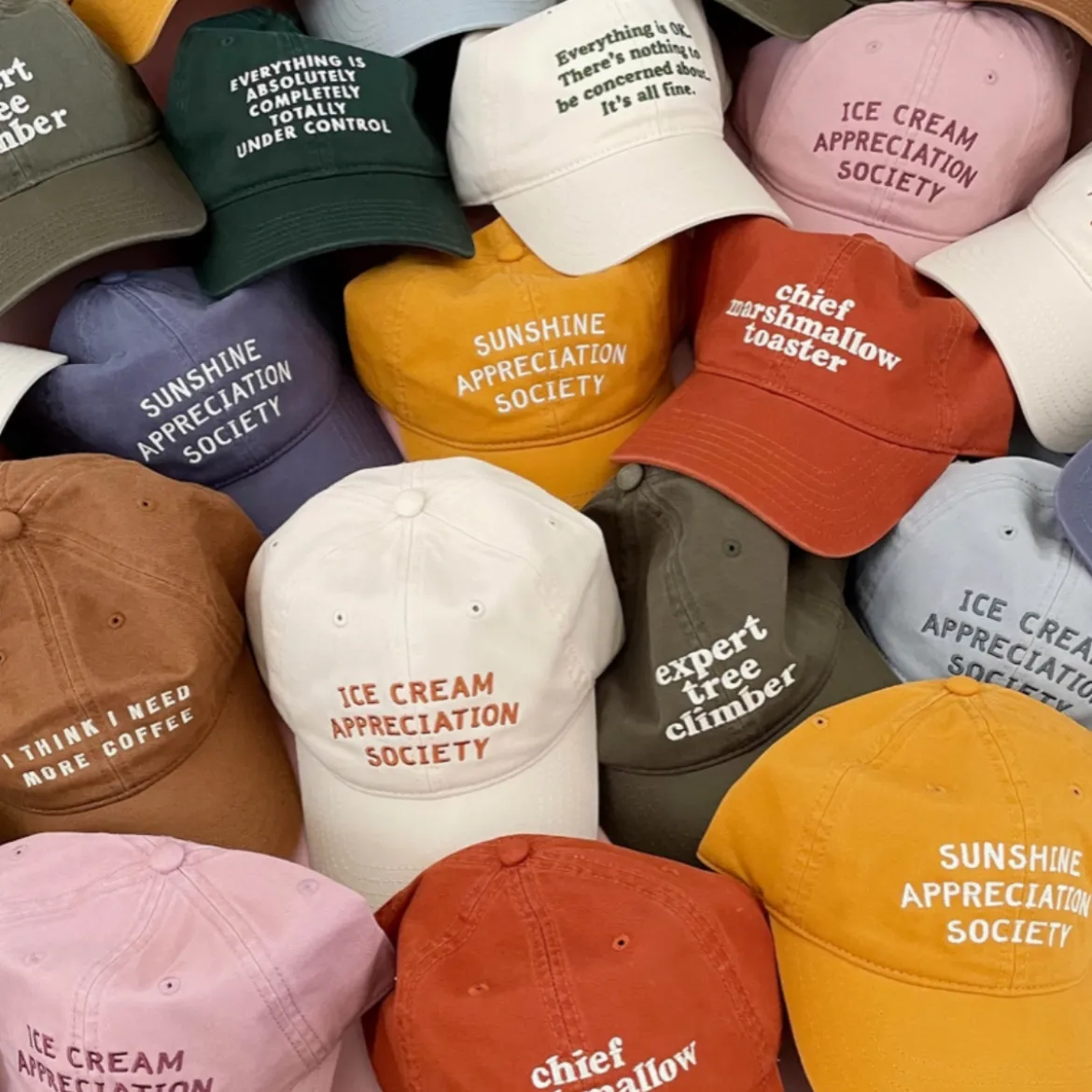 Casquette - Sunshine Appreciation Society - Blanc cassé