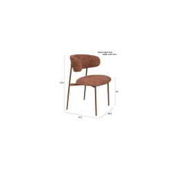 Chaise Claes - Terracotta