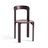 Chaise Rey en hêtre - Ø 49 x h 80 cm - Rouge