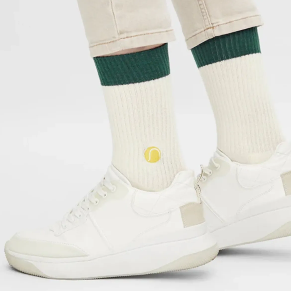 Chaussettes brodées Tennis
