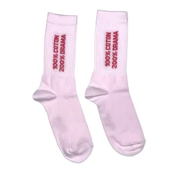 Chaussettes 100% coton 200% drama - 36/40 - Rose & Rouge