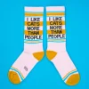 Chaussettes I Like Cats More Than People