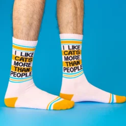Chaussettes I Like Cats More Than People