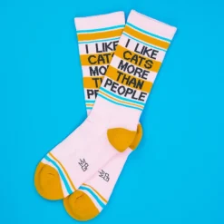 Chaussettes I Like Cats More Than People