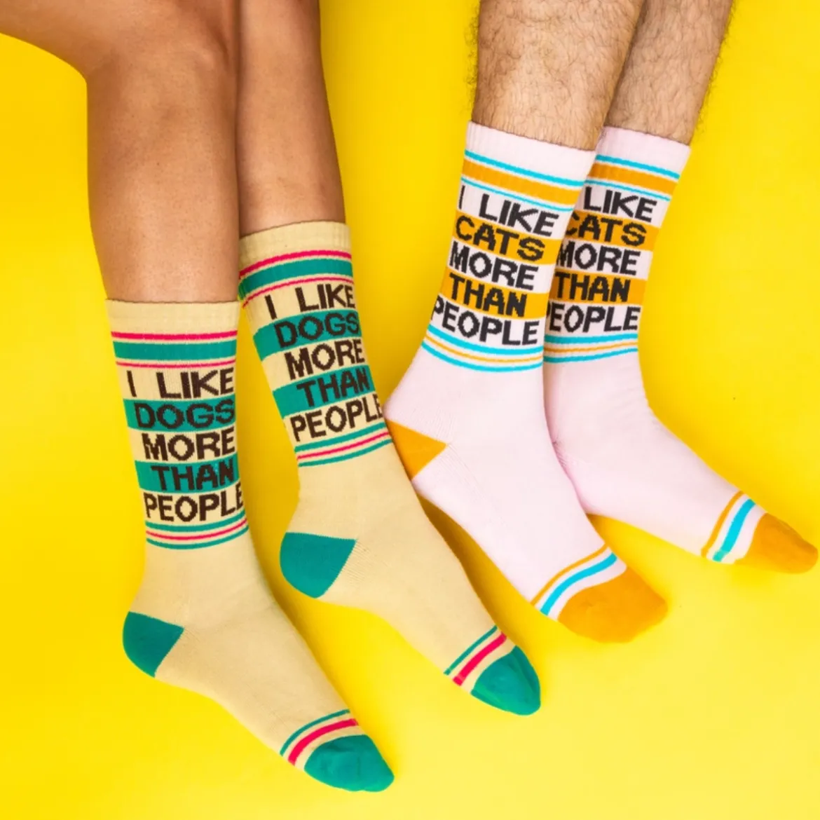 Chaussettes I Like Cats More Than People