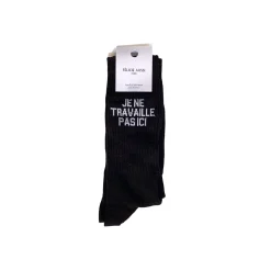 Chaussettes Je Ne Travaille Pas Ici 40/45 - Noir